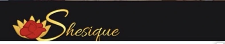 Original Shesique red-and-gold lotus logo preserved from the historic Shesique.com website.