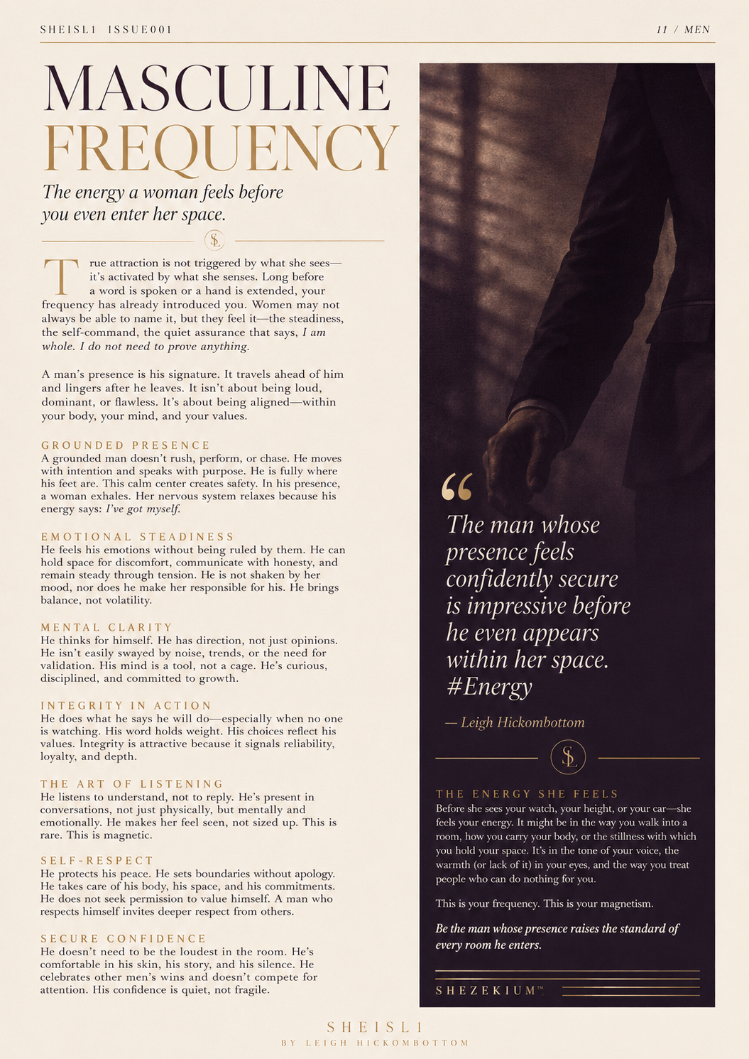 Approved SHEZEKIUM™ Masculine Frequency article page